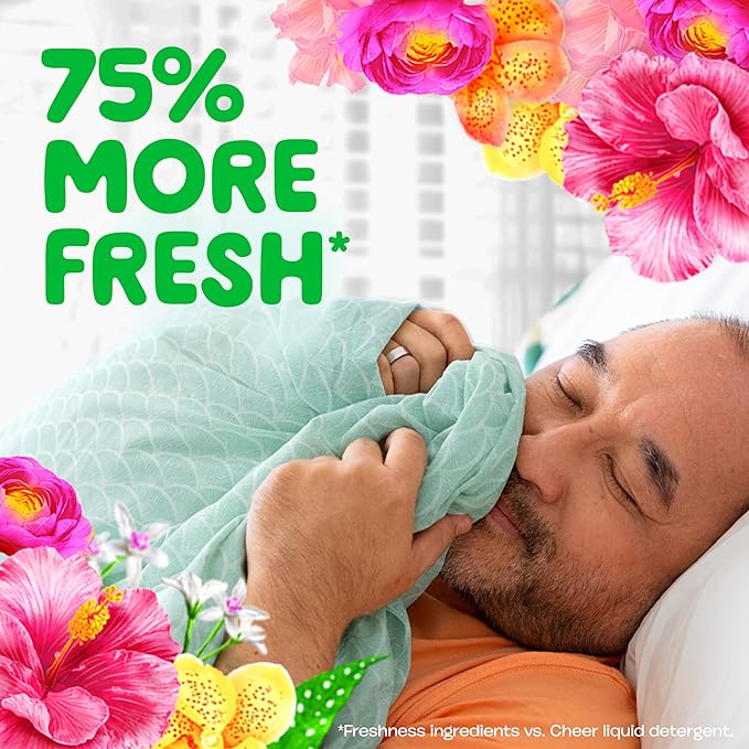 Bundle of Gain Liquid Laundry Detergent, Happy, HE Compatible, 154 fl oz, 107 Loads + Gain In-Wash Laundry Scent Booster Beads, Happy Scent, 24 oz