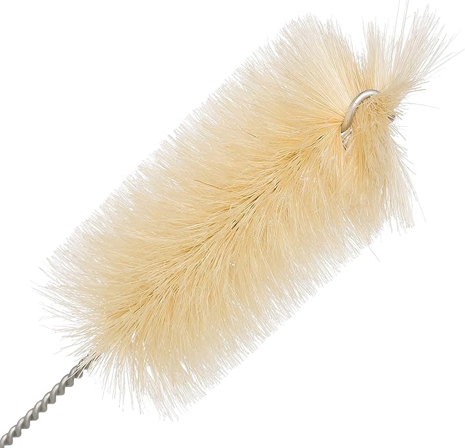 Redecker Pig Bristle Baby Bottle Brush with Flexible Wire Handle, Set of 2, 16-Inches, Made in Germany