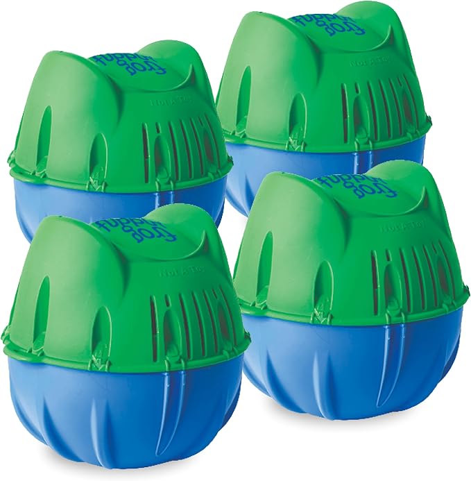 Flippin’ FROG Floating Sanitizer System for Pools 2,000 to 5,000 Gallons - Prefilled Floater with Sanitizing Minerals and Chlorine for Easy Pool Treatment & Maintenance - 4 Pack