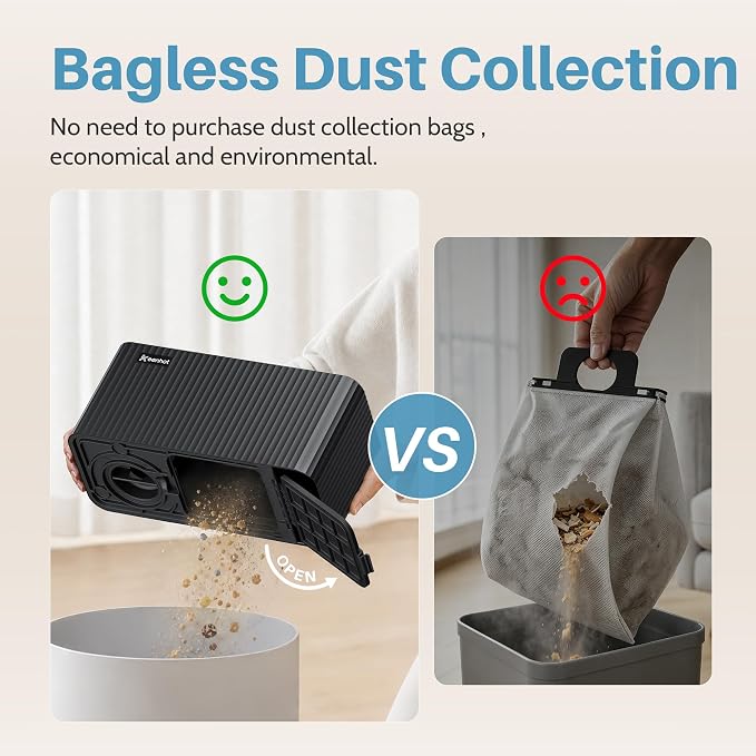 Keenhot Touchless Vacuum Automatic Dustpan - 20Kpa Suction Ultra Fast & Powerful Hair Vacuum for Sweeping Salons Pet Hair Food Dirt Home Kitchen, Compact Space-Saving Electric Canister Vacuum Cleaner