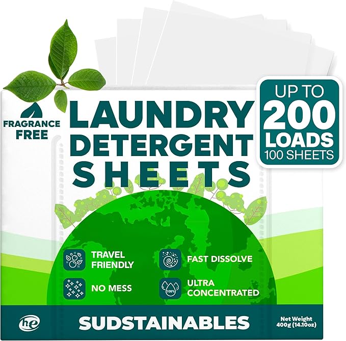 Fresh Linen, Lemon, and Unscented bundle 100 Sheet Laundry Detergent Sheets