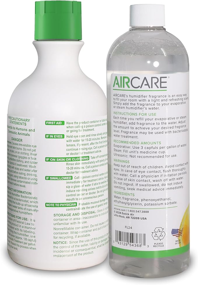Lemon Fresh Humidifier Fragrance and Bacteriostat Combo Pack