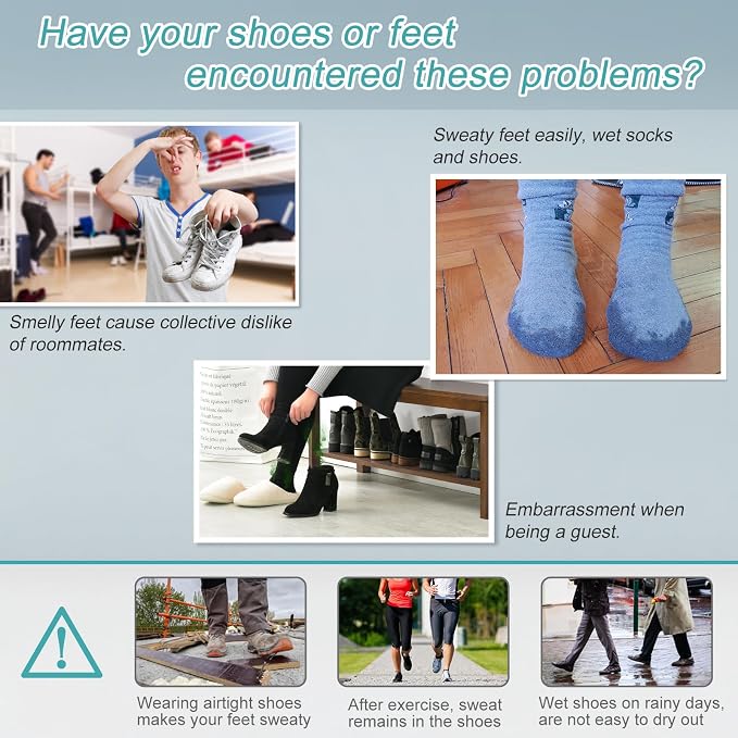 Home Care Wholesale Shoe Dryer and Deodorizer -Enhanced Deodorising, Boot Dryer with Timer Shoes Socks Heater Boots Warmer, No Noise | Durable Wire | US Plug