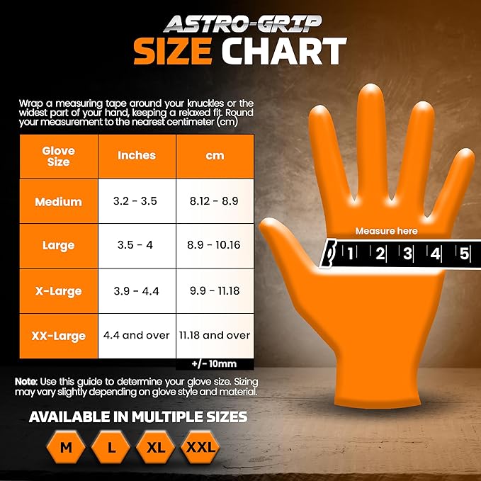 Raptor Grip™ Powder Free Exam Grade Nitrile Gloves