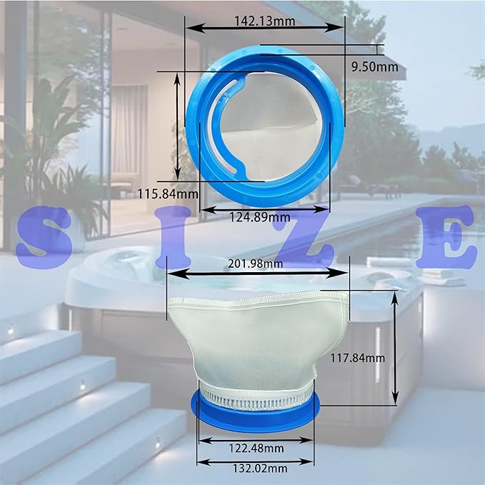 for HTCPSD 2540-389 Replacement Hot Tub Sundance Filter Part: Pro-Polish 5" Filter Bag (2 Pack) Fits All of the Following J-400 hot Tubs