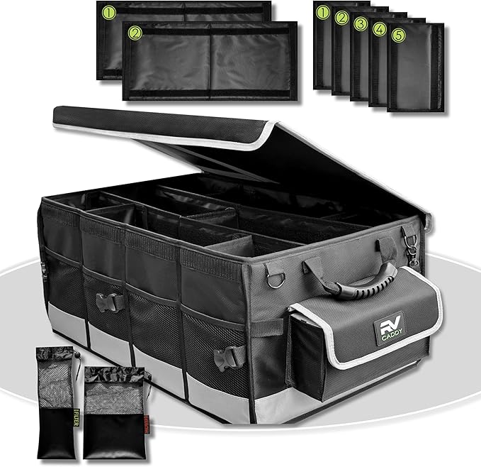 RV Caddy, RV Accessories Organizer, Collapsible, Waterproof and Strong