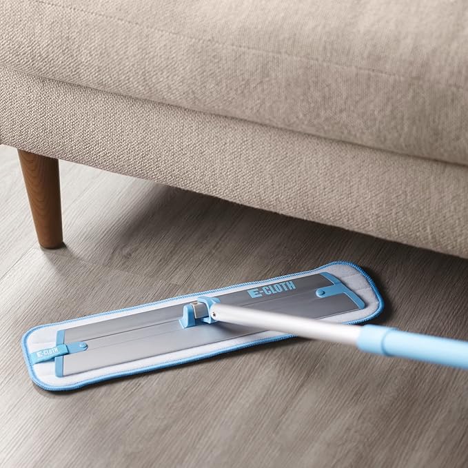 E-Cloth 4-Pack Deep Clean Mop Head, Microfiber Mop Replacement Head, Perfect Floor Cleaner for Hardwood, Laminate, Tile and Stone Flooring, Washable and Reusable, 100 Wash Promise