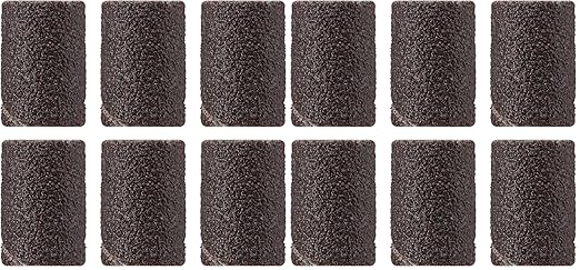 Dremel 438 120-Grit Sanding Bands, 1/4-Inch, 12 Pack