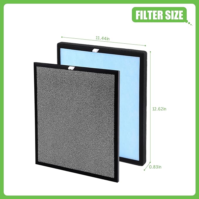 HSP001 Replacement Filter, Compatible with HSP001 True HEPA Air Purifier, 2 Sets