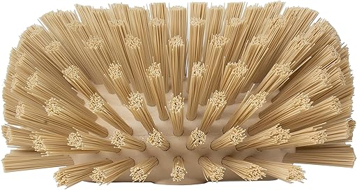 SPARTA Kettle Brush, Essential Scrubber with Flared Head for Cleaning Tanks and Kettles, 5.25" x 7.5", 1 Count, Tan