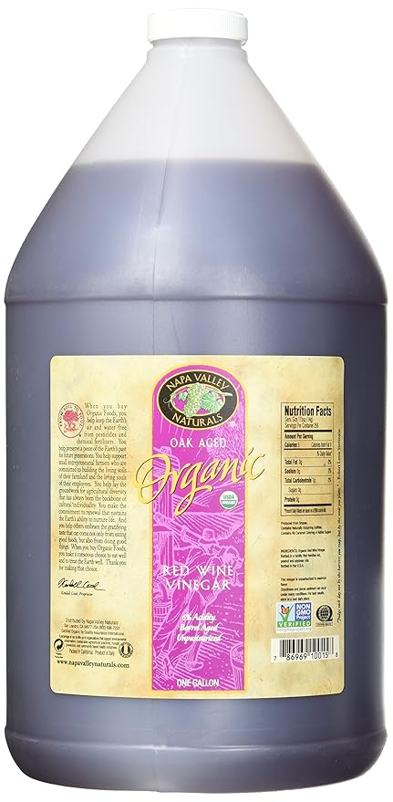 Napa Valley Naturals Organic Red Wine Vinegar, 128 Ounce