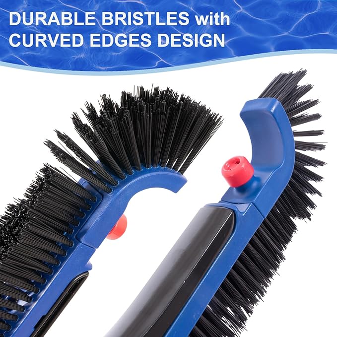 20'' Pool Brush & Ultra Fine Mesh Pool Skimmer Net