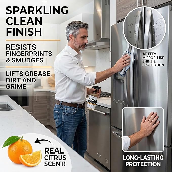 Ultimate Kitchen Care Bundle by Thirteen Chefs – Wood, Stone, All Purpose Cleaner & Stainless Steel Protection Kit