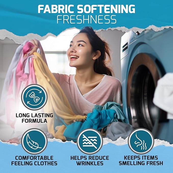 RAW BASICS Scent Boosters for Washer, Wild Lemon Aroma and Dryer Sheets, 80 Bulk Loads