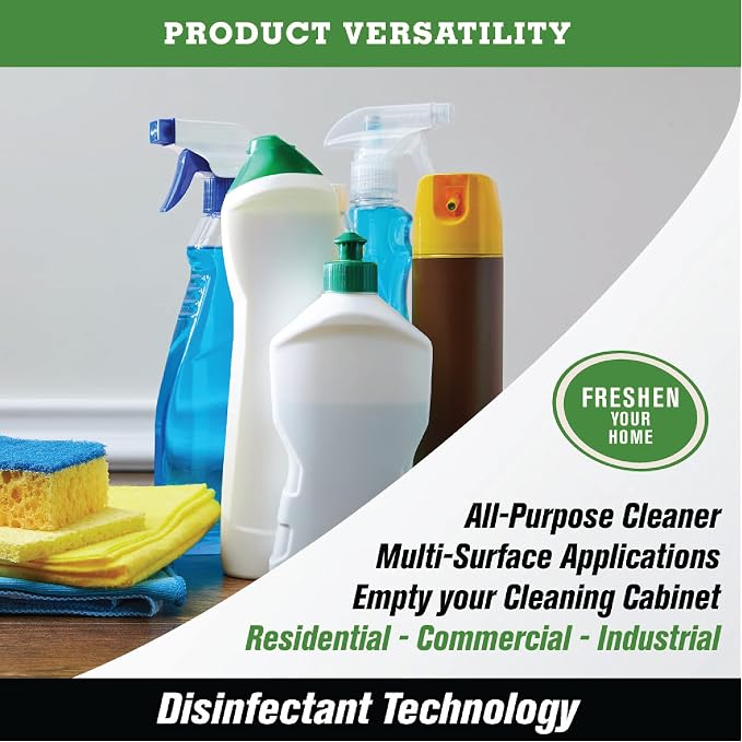 SNiPER Hospital Disinfectant, Odor Eliminator & All-Purpose Cleaner Gallon with Zep Professional Sprayer Bottle 32 oz