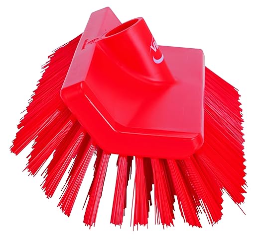 Vikan 70474 Brush,High-Low,Medium,10",PP/PBT,Red