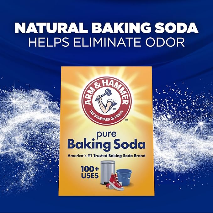 ARM & HAMMER Powder Laundry Detergent, Free of Perfume and Dyes, 100 Loads (Pack of 4)