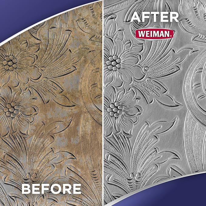 Weiman Silver Cream Cleaner 3-in-1, Anti-Tarnish Technology, Safely Clean, Polish, Shine & Restore, Removes & Prevent Tarnish, 8 Oz (Pack of 2)