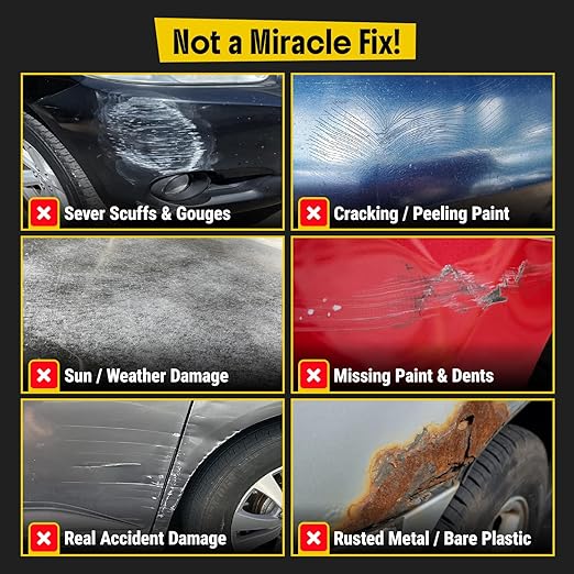 Carfidant Scratch Repair and Swirl Remover - Car Paint Scratch Remover & Restorer Kit with Buffer Pad - Polishing & Waxing Kits - Compound for Vehicles Paint Repair - 8.4 fl. Oz.