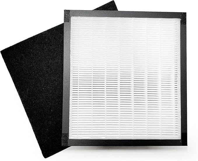 Nispira Airvantage WK01234QPC Filter Replacement For Oreck Air Purifier Air94 WK10002QPC, Plus Pet WK10052QPC True HEPA Activated Carbon 4 Sets