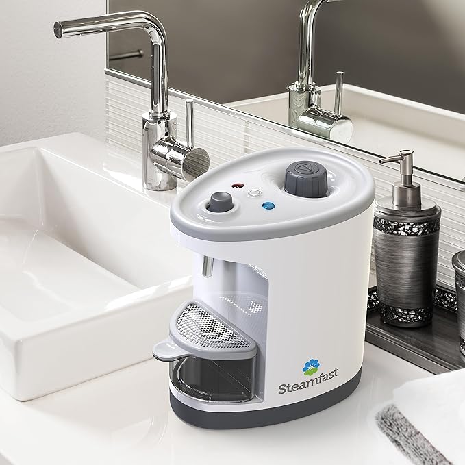 Steamfast SF-1000 JULE Steam Jewelry Cleaner, LED Lighting, Chemical Free, 15 Minute Run-Time, Included Cleaning Accessories, 12-Ounce Water Tank, Quick Heat-Up Time, White