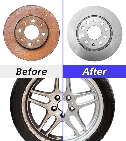 Paint Stripper Discs for Angle Grinder, 4-1/2" x 7/8", 12-Pack, Multi-Surface Rust and Paint Removal Wheels for Metal and Wood