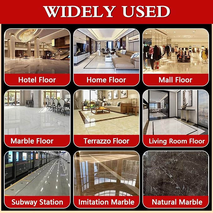 Professional Marble Polish, Polishing Kit, Marble & Granite Polishing Liquid – Restores Shine, Safe for Quartz, Travertine, Tile – High-Gloss Finish, Long-Lasting Protection (2.2LB)