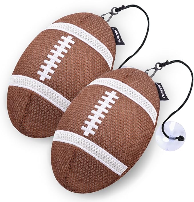 TUBTEK Hot Tub Scum Absorber Football (2 Pack) Spa Scum Absorber for Hot Tub – Spa Sponges & Scum Ball Hot Tub Scrubber Alternative