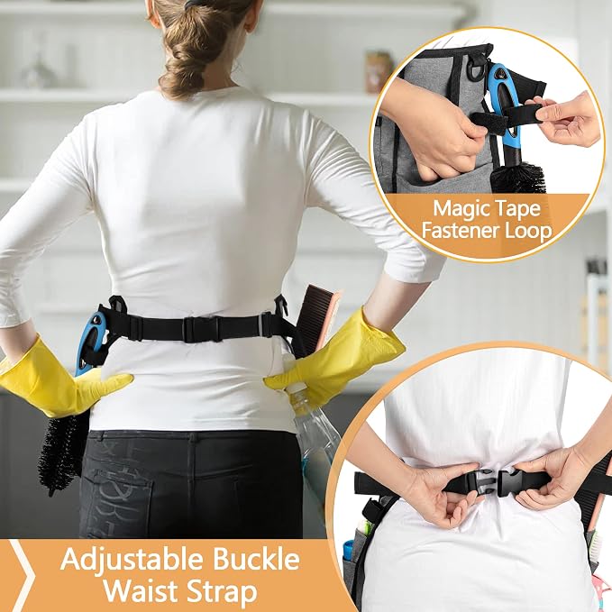 LoDrid Cleaning Supply Caddy with Cleaning Apron