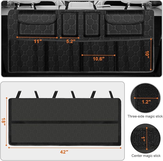 Trunk Organizer and Hanging Car Storage Organizer