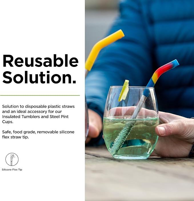 Klean Kanteen Short Multi Color Straws 4 Pack, 1 EA