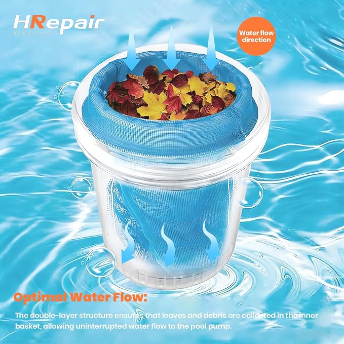 Pool Leaf Canister Replacement Hayward W530 Leaf Catcher fits Pool and Spa Cleaners- Inline(With Mesh Bag)