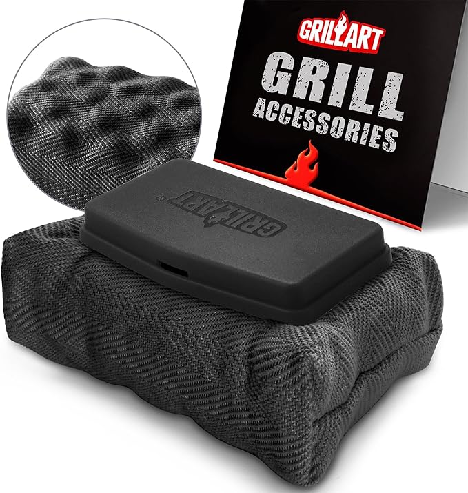 Bristle-Free Grill Brush with Water Soak Basin & Built-in Bottle Opener (Bundle)