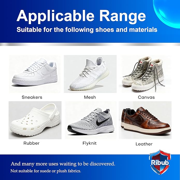 Shoe Cleaning Kit & Sneaker Care Kit – Sneaker Cleaner for Mesh Shoes, Leather, Canvas, Deep Clean Shoe Cleaner with Brush for Most Sneakers