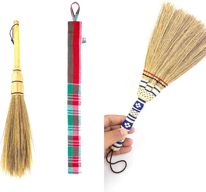Small & Tiny Dusting Whisk Broom Grass Handmade