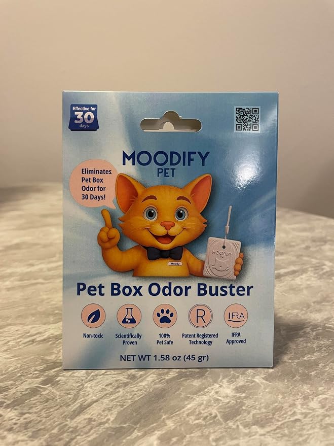 Multi Cat Litter Odor Eliminator 12 Pack | 30-Day Pet Odor Neutralizer | Non-Toxic, Fragrance-Free | MoodifyPet