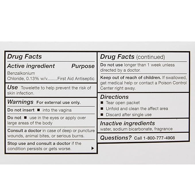 McKesson Obstetrical Antiseptic Towelettes Wipes, Sterile, Individual Packet, Clean Scent, 100 Count, 1 Pack