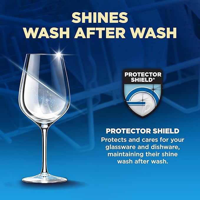 Finish Ultimate Quantum Infinity Shine Dishwasher Pods, New & Improved Formula, Dishwasher Detergent Dish Soap, Removes Burnt-On & Dried-On Stain, Fresh Scent, 62 Count