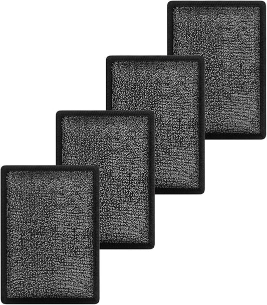 (4-Piece Set) BBQ Replaceable Scraper Cleaning Head, Durable for Cast Iron or Stainless-Steel Grates, Barbecue Cleaner