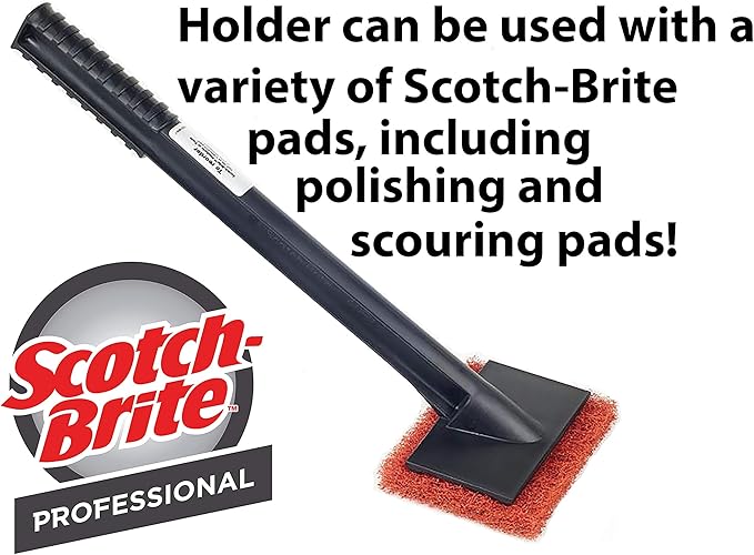3M Scotch-Brite Multi-Purpose Pad Holder 405-R, 4.7 in x 2.8 in x 16 in, 1/Case (Pack of 5)