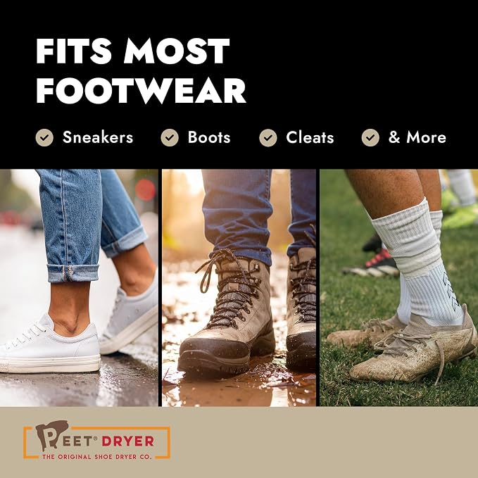 PEET, Power Cell Shoe and Boot Dryer, Portable & Lightweight Shoe Dryer, Silent & Energy Efficient