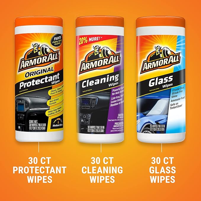 Armor All Car Cleaning Kit and Car Wipes | Keep Your Car Clean Inside and Out