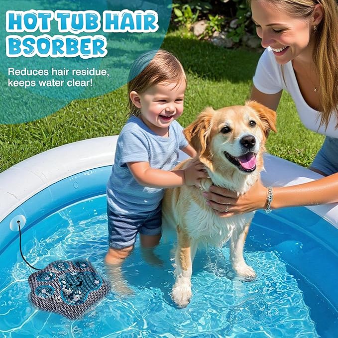 Hot-Tub-Scum-Absorber-Devilfish 2 Pack & Hot-Tub-Scum-Absorber-Professional-Paw 2 Pack Hot-Tub-Scum-Absober-Kits Floating-Sponge-Scum-Remover Reusable-Scum-Bug-Oil-Scum-Absorbing-Sponge
