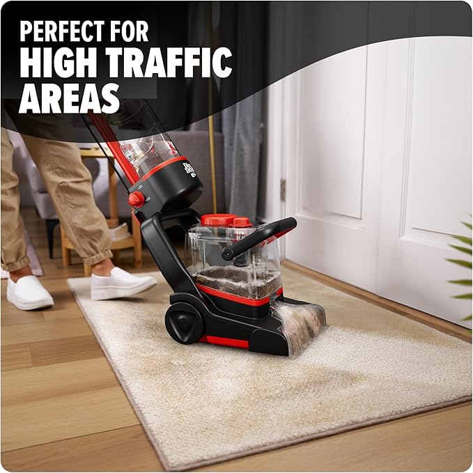 Dirt Devil Full Size Carpet Cleaner Machine for Carpet and Upholstery, Deep Cleaning Carpet Shampooer Machine with Two Cleaning Modes, Pair with Dirt Devil Carpet Cleaner Solution