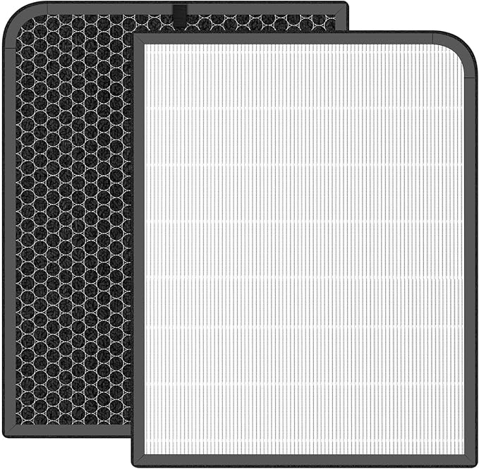 Replacement Filter Compatible with Windmill WAP2M1 Air Purifier, 3-in-1 H13 HEPA High-Efficiency Carbon Filter Filtration 2-Pack