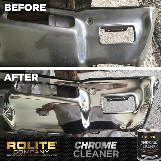 Rolite Chrome Cleaner 1 Lb for Chrome Plated Surfaces Motorcycles Automobiles Boats Rvs Bumpers Tarnish Removal