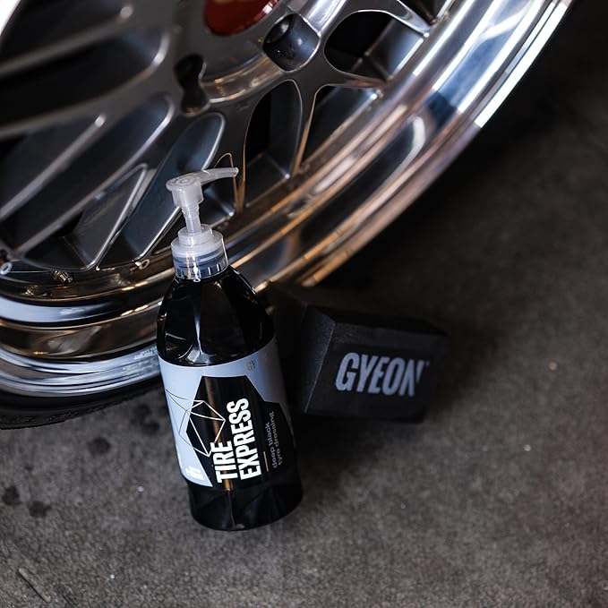 Gyeon Tire Cleaner Kit Advanced Rubber Cleaner For Tires Trim Mats Restores Deep Clean And Preparation Removes Embedded Dirt Grime Dressing Residue Long Lasting Results Detailing Essential