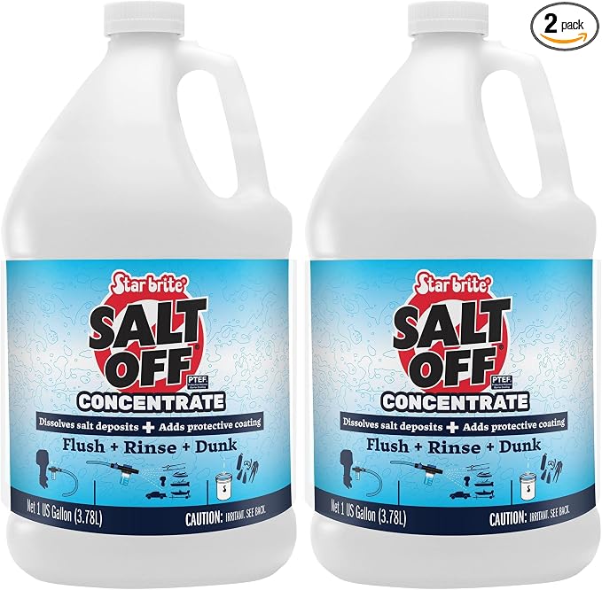 STAR BRITE Salt Off Concentrate - Ultimate Salt Remover Wash & Marine Engine Flush for Boats,Vehicles,Trailers,and More - 128 OZ Gallon (093900N),(Pack of 2)