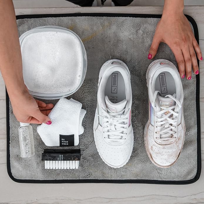 RESHOEVN8R Shoe Cleaner Kit and Sneaker Cleaner Sets - Cleaning Kit Solution for Sneakers, Mesh, Canvas, Suede, Knit, Leather