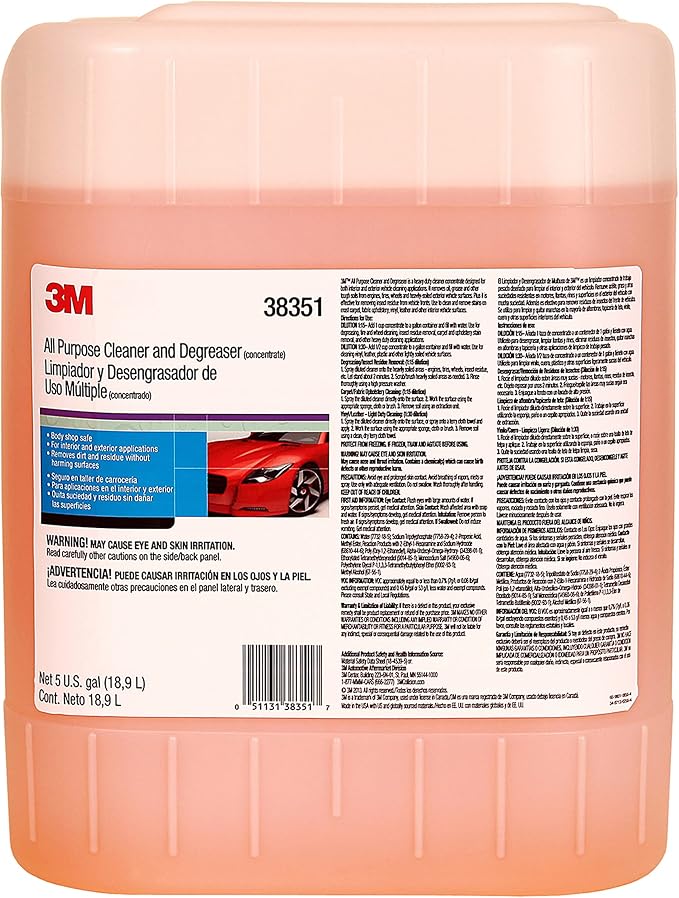3M All Purpose Cleaner and Degreaser, 38351, 5 gal, 1 per case